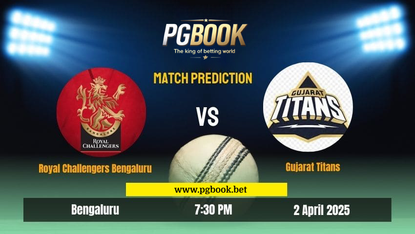 Read more about the article Royal Challengers Bengaluru vs Gujarat Titans | PGbook Match Prediction